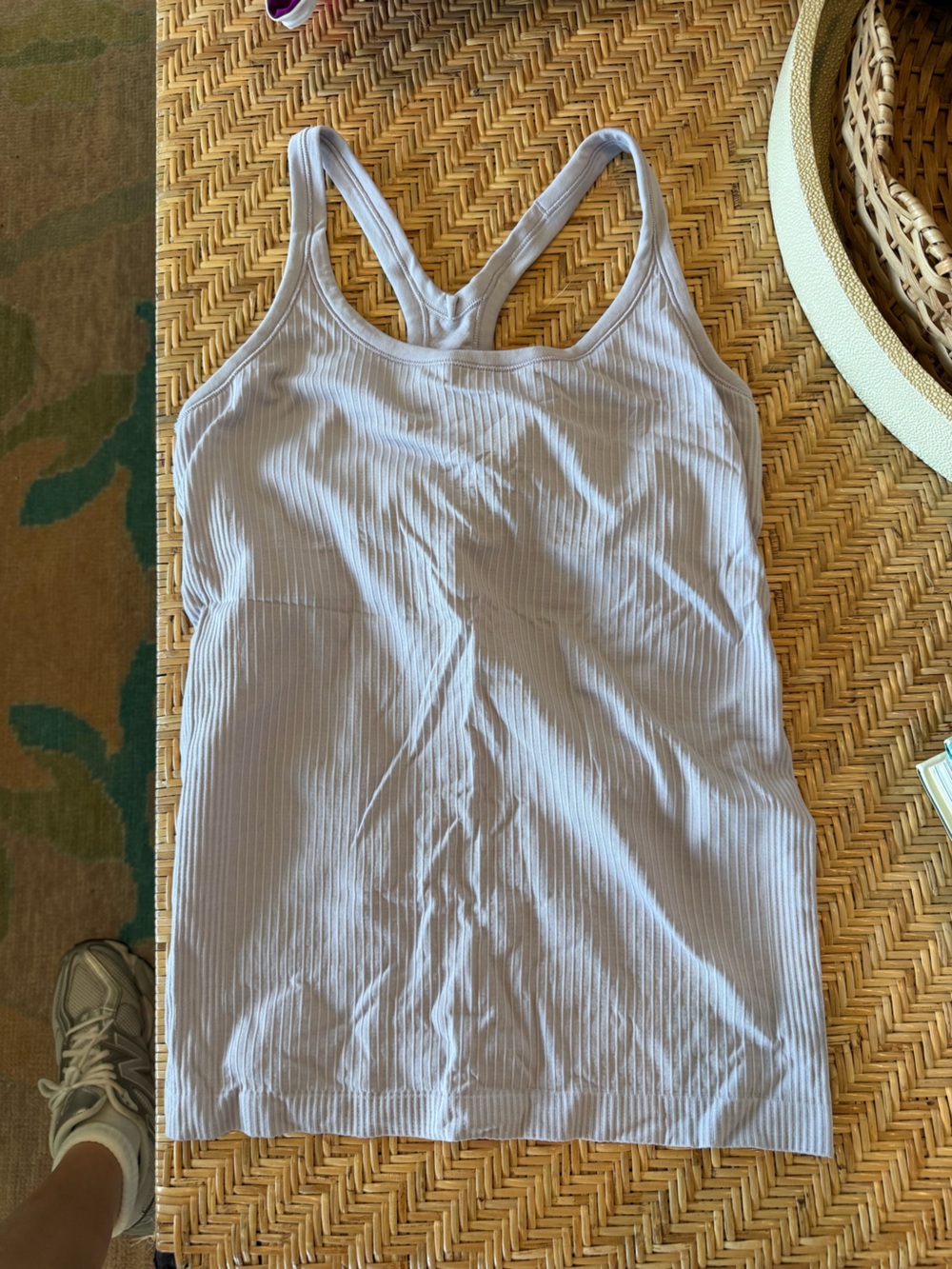 lululemon athletica Ebb to Street tank light grey